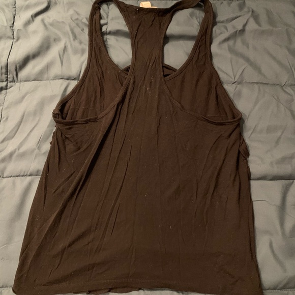 Black Ruffled Tank Top - Picture 2 of 5